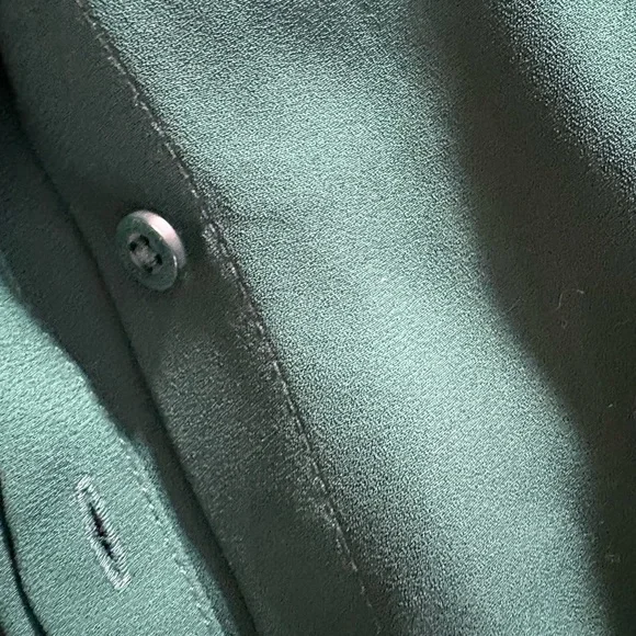 Lauren Ralph Lauren elegant green bow blouse - Picture 4 of 4